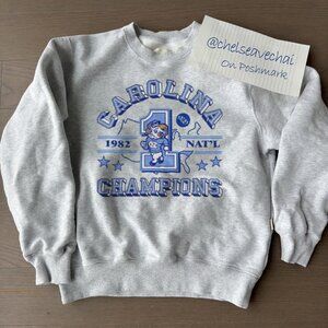 Vintage University of North Carolina Tar Heels 1982 Champions Crewneck Shirt